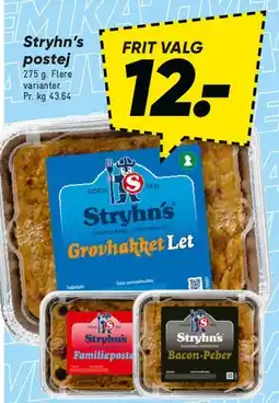 Bilka Stryhns pålæg / postej tilbud