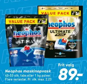 Bilka Neophos maskinopvask (Value Pack) tilbud