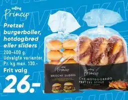 Bilka Pretzel / burgerboller eller hotdogbrød tilbud