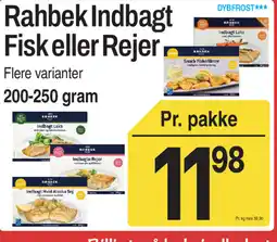 ABC Lavpris Rahbek Indbagt Fisk eller Rejer tilbud