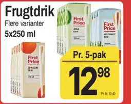 ABC Lavpris First Price Frugtdrik tilbud
