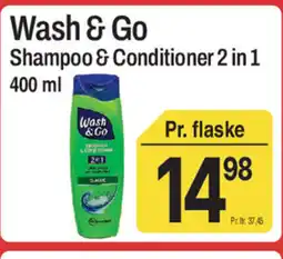 ABC Lavpris Wash & Go Shampoo & Conditioner 2 in 1 tilbud