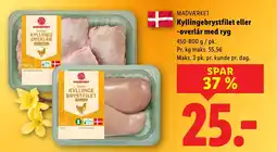 Lidl MADVÆRKET Kyllingebrystfilet eller -overlår med ryg tilbud