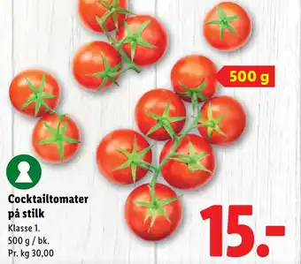 Lidl Cocktailtomater på stilk tilbud