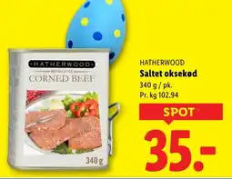 Lidl HATHERWOOD Saltet oksekød tilbud