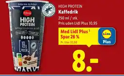 Lidl HIGH PROTEIN Kaffedrik tilbud