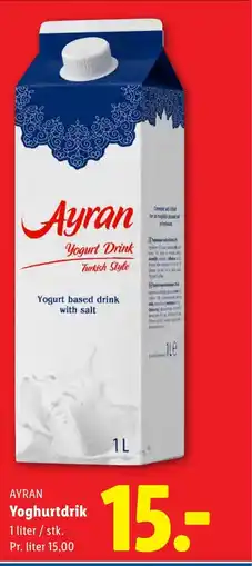 Lidl AYRAN Yoghurtdrik tilbud