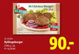 Lidl AL HUDA Kyllingeburger tilbud