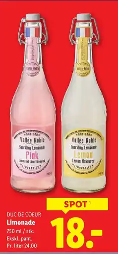 Lidl DUC DE COEUR Limonade tilbud