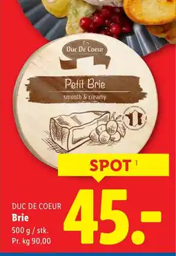 Lidl DUC DE COEUR Brie tilbud