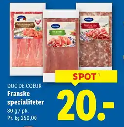 Lidl DUC DE COEUR Franske specialiteter tilbud