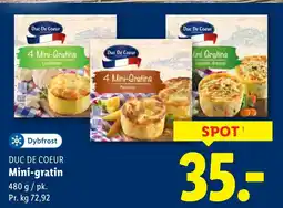 Lidl DUC DE COEUR Mini-gratin tilbud