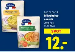 Lidl DUC DE COEUR Mikrobølge- ovnsris tilbud