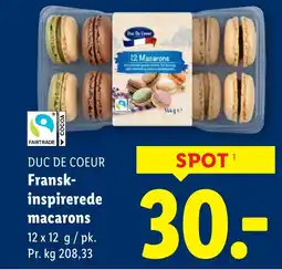 Lidl DUC DE COEUR Fransk- inspirerede macarons tilbud