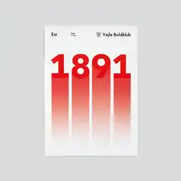 Sport 24 Vejle Boldklub Plakat 1891 50x70 cm tilbud