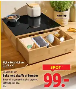 Lidl SILVERCREST® Boks med skuffe af bambus tilbud