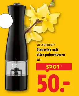 Lidl SILVERCREST® Elektrisk salt- eller peberkværn tilbud