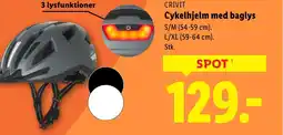 Lidl CRIVIT Cykelhjelm med baglys tilbud