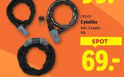 Lidl CRIVIT Cykellås tilbud