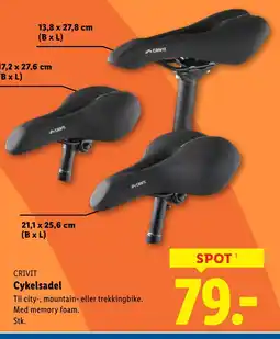 Lidl CRIVIT Cykelsadel tilbud