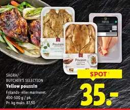 Lidl SAGRA/ BUTCHER'S SELECTION Yellow poussin tilbud