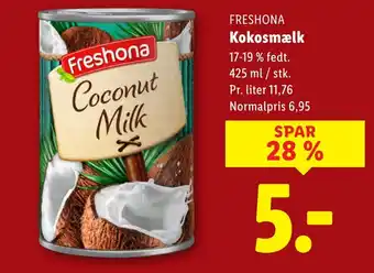 Lidl FRESHONA Kokosmælk tilbud