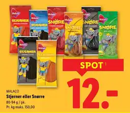 Lidl MALACO Stjerner eller Snørre tilbud