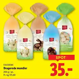 Lidl FAVORINA Dragerede mandler tilbud