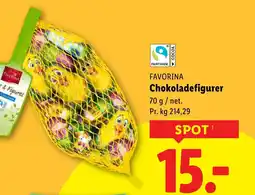 Lidl FAVORINA Chokoladefigurer tilbud