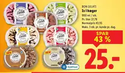 Lidl BON GELATI Is i bæger tilbud