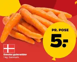 Netto Danske gulerødder tilbud