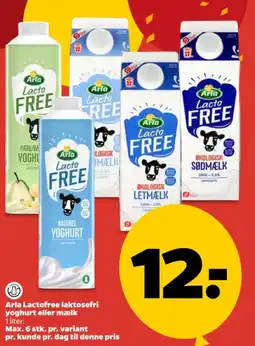 Netto Arla Lactofree laktosefri yoghurt eller mælk tilbud