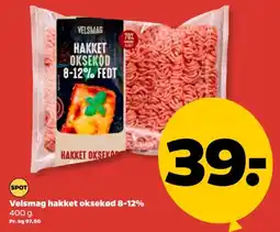 Netto Velsmag hakket oksekød 8-12% tilbud