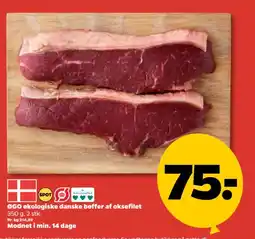Netto ØGO økologiske danske bøffer af oksefilet tilbud