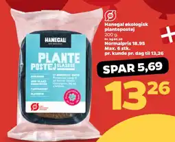 Netto Hanegal økologisk plantepostej tilbud