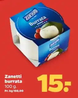 Netto Zanetti burrata tilbud