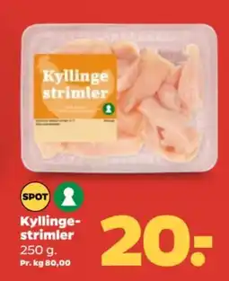 Netto Kyllinge- strimler tilbud