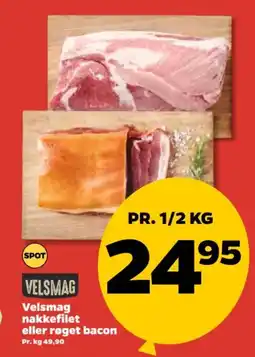Netto Velsmag nakkefilet eller røget bacon tilbud