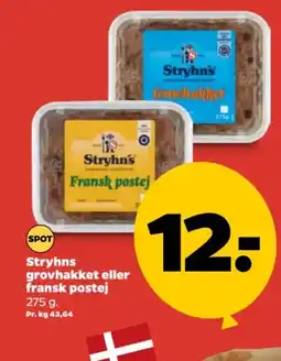 Netto Stryhns grovhakket eller fransk postej tilbud