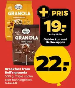 Netto Breakfast from Bell's granola tilbud