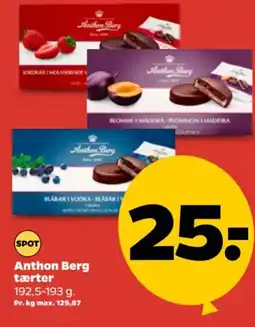 Netto Anthon Berg tærter tilbud