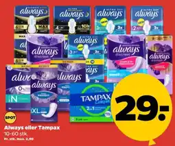 Netto Always eller Tampax tilbud