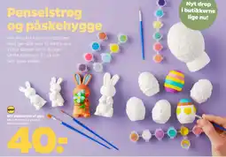 Netto DIY påskepynt af gips tilbud
