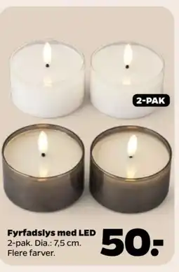 Netto Fyrfadslys med LED tilbud