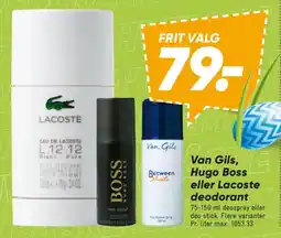 Bilka Van Gils, Hugo Boss eller Lacoste deodorant tilbud