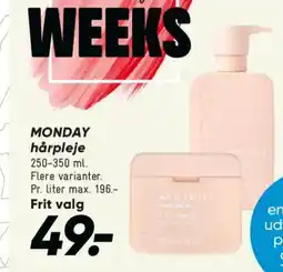Bilka MONDAY hårpleje tilbud