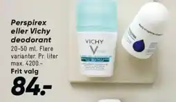 Bilka Perspirex eller Vichy deodorant tilbud