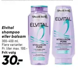 Bilka Elvital shampoo eller balsam tilbud