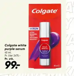 Bilka Colgate white purple serum tilbud