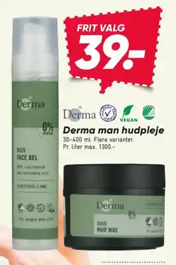 Bilka Derma man hudpleje tilbud